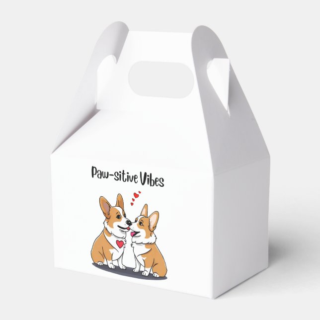  Vibes Corgis in Love Favor Box (Front Side)