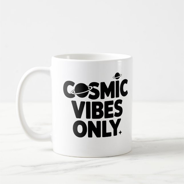Vibes cosmiques seulement Mug - Astrologie Coffee  (Gauche)