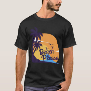 Vibes coucher de soleil sur la plage T-shirt tro