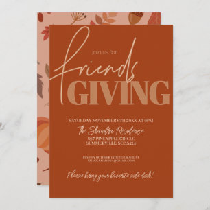 Vibes d'automne Friendsgiving Invitation