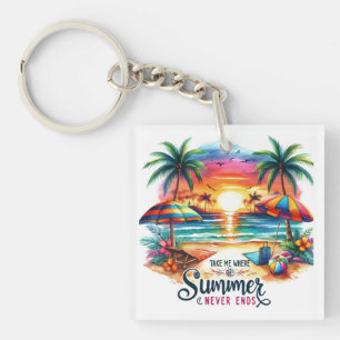 Vibes d'été Brushstroke Beach Sunset-34626 Sticke