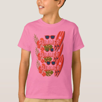 Vibes d'été – T-shirt coloré de plage et de vacanc