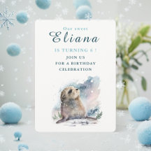 Vibes d'hiver Sceau - Carte d'invitation d'anniver