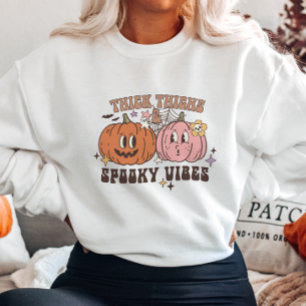 Vibes éffrayantes Citrouille Sweatshirt Halloween