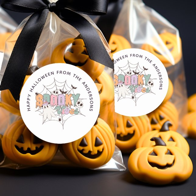 Vibes éffrayantes Halloween Super Sticker sac de t (Créateur téléchargé)