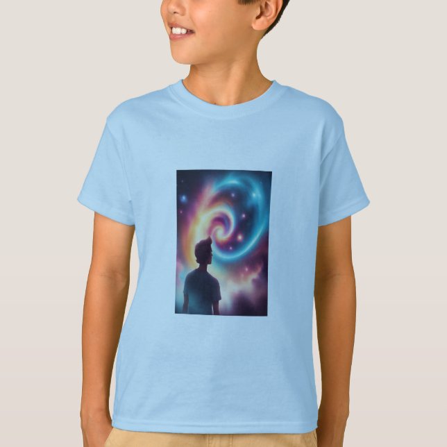 Vibes Galactiques T-shirt Design Artiste cosmique (Devant)