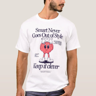 "Vibes Intelligentes Uniquement – T-Shirt Graphiqu