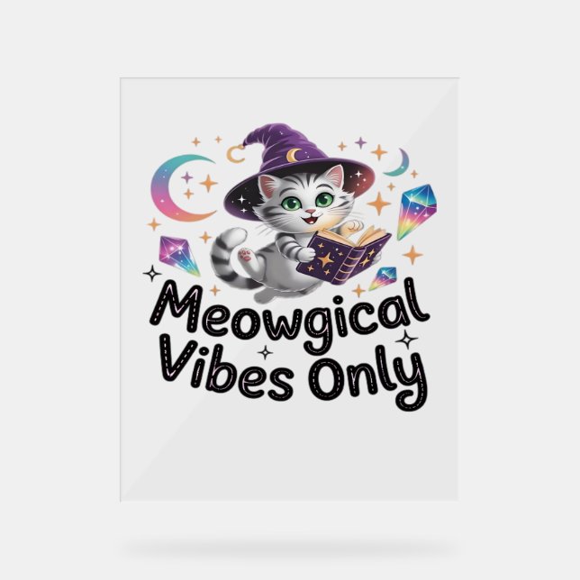 Vibes Méowgiques Uniquement, Chat Kawaii Witch Flo (Recto)