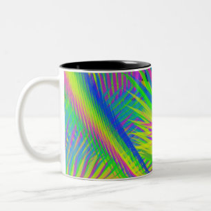 Vibes Mug Vibrant Tropical Abstract Art