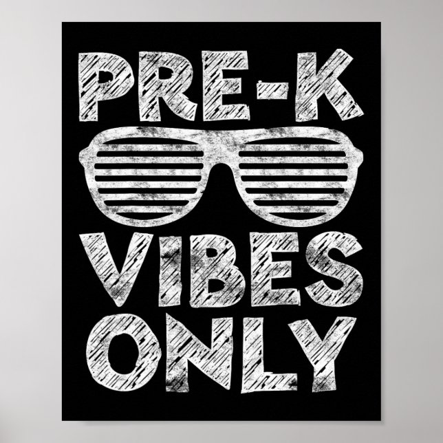 Vibes Only Fun Back To School  Poster (Front)