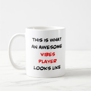 vibes player, awesome coffee mug