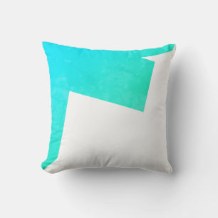 Vibes positives Abstrait Art Blue Cushion Coussin