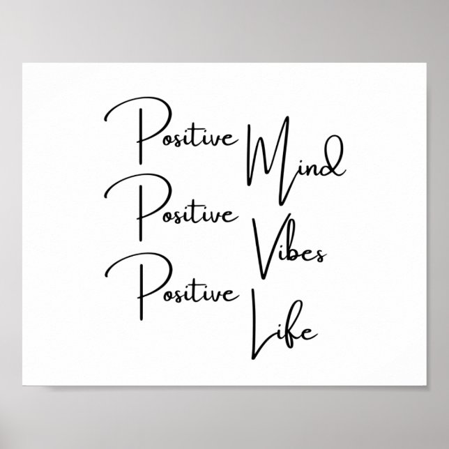 Vibes positives de l'esprit positif Poster de vie  (Devant)