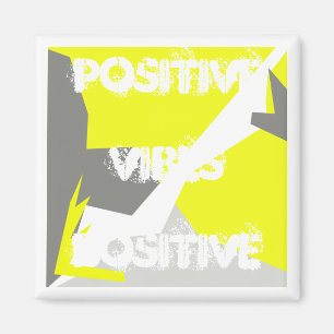 Vibes positives Magnet de couleurs Abstrait Art Pa