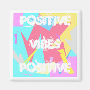 Vibes positives Magnet de couleurs Abstrait Art Pa