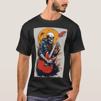 Vibes Rockstar : T-shirt Cool et crâne