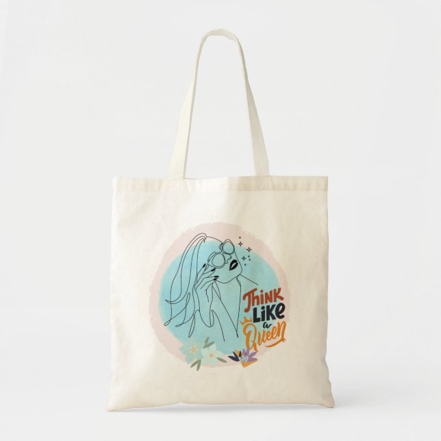Vibes Tote Bag - Think Like a Queen! (Front)