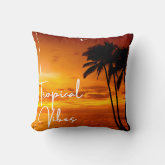 Vibes tropicales Coussin double face