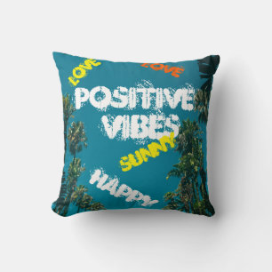 Vibes Tropicales Palmiers Coussin Jeu d'oreiller