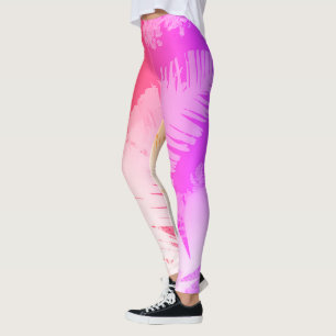 Vibes Tropicales Positives Palm Tree Leggings Feui