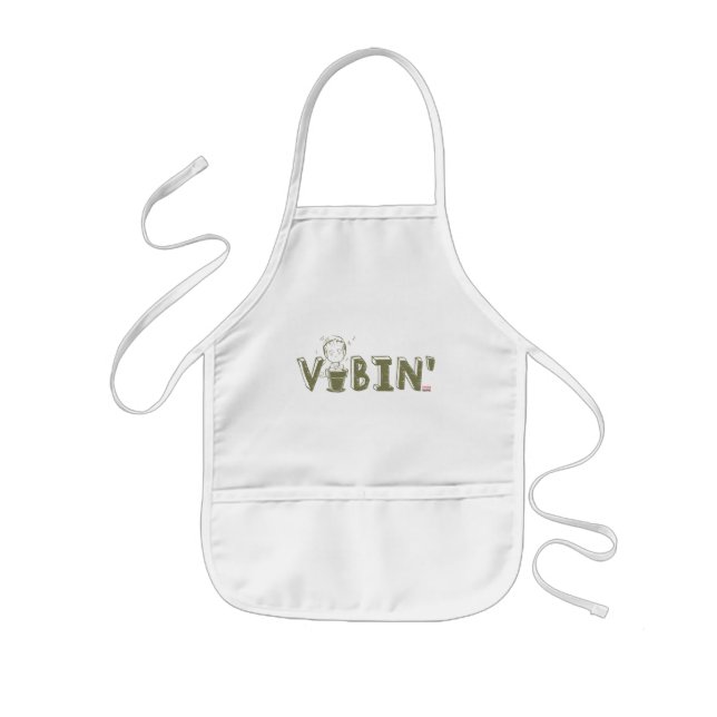 Vibin' Groot Typography Graphic Kids Apron (Front)