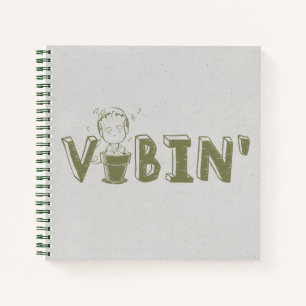 Vibin' Groot Typography Graphic Notebook