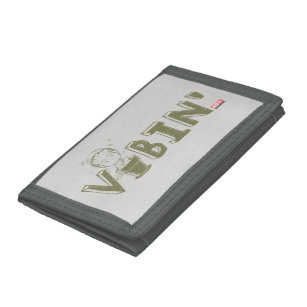 Vibin' Groot Typography Graphic Trifold Wallet