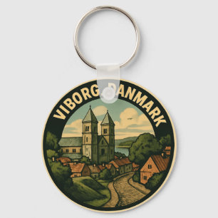 Viborg Denmark Cathedral Keychain