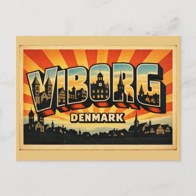 Viborg Denmark Cathedral Postcard (Front)