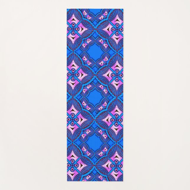 Vibrant 3D Colourful Digital Design Yoga Mat (Front)