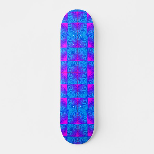 Vibrant 3D Digital Artwork Skateboard Deck (Front)