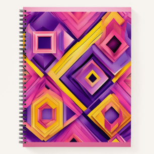 Vibrant 3D Geometric Notebook