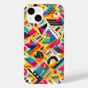Vibrant 3D Geometric Shapes Phone Case - Colorful 