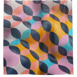 Vibrant 3D Petal Geometry Pattern in Bold Colours