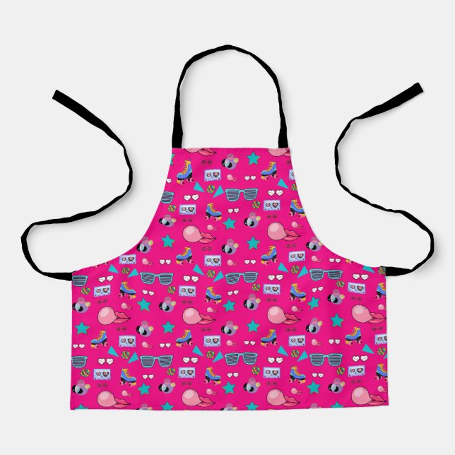 Vibrant 80s design apron (Front)