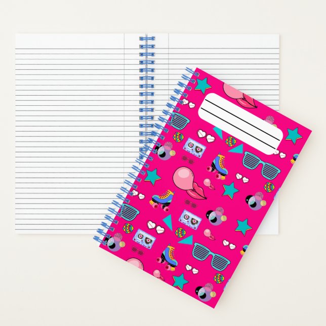 Vibrant 80s design notebook (Inside)