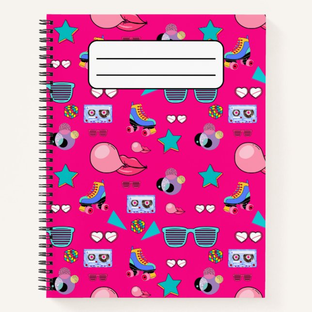 Vibrant 80s design notebook (Front)