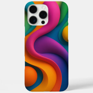 Vibrant Abstract 3D Shapes  iPhone 16 Pro Max Case