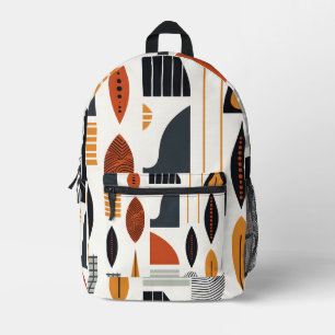 Vibrant Abstract African Pattern Printed Backpack