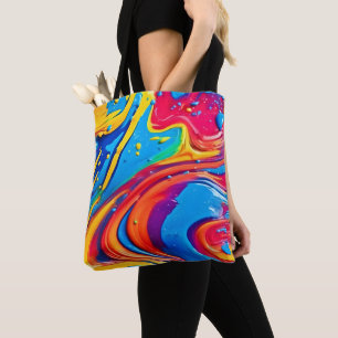 Vibrant Abstract Art Tote Bag