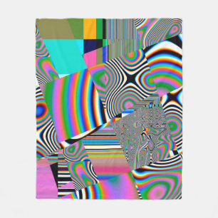 Vibrant abstract background. Colourful pattern. Ge Fleece Blanket