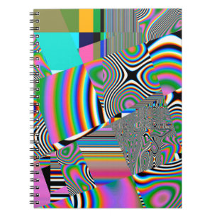 Vibrant abstract background. Colourful pattern. Ge Notebook