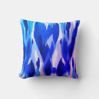 Vibrant abstract background of swirl pattern  throw pillow