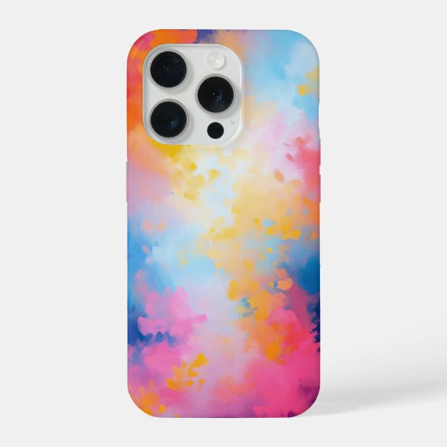 Vibrant Abstract – Bold Pink iPhone Case (Back)
