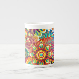 Vibrant Abstract Bone China Mug