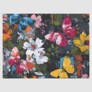 Vibrant Abstract Butterfly Flight (2) Tissue Paper
