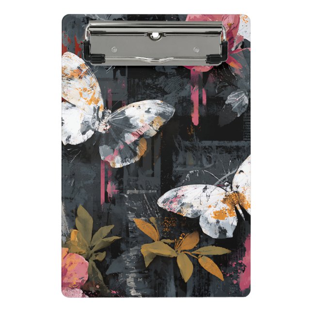 Vibrant Abstract Butterfly Flight (3) Mini Clipboard (Front)