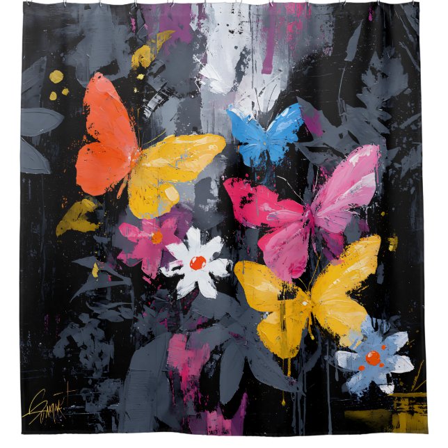 Vibrant Abstract Butterfly Flight (5) (Front)