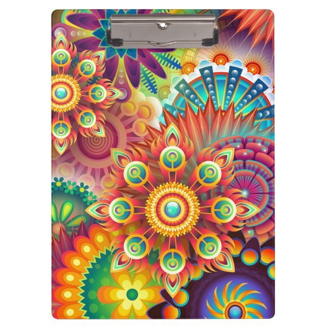 Vibrant Abstract Clipboard (Front)