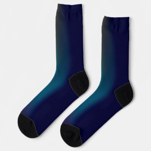 Vibrant Abstract Color Wave Art Socks